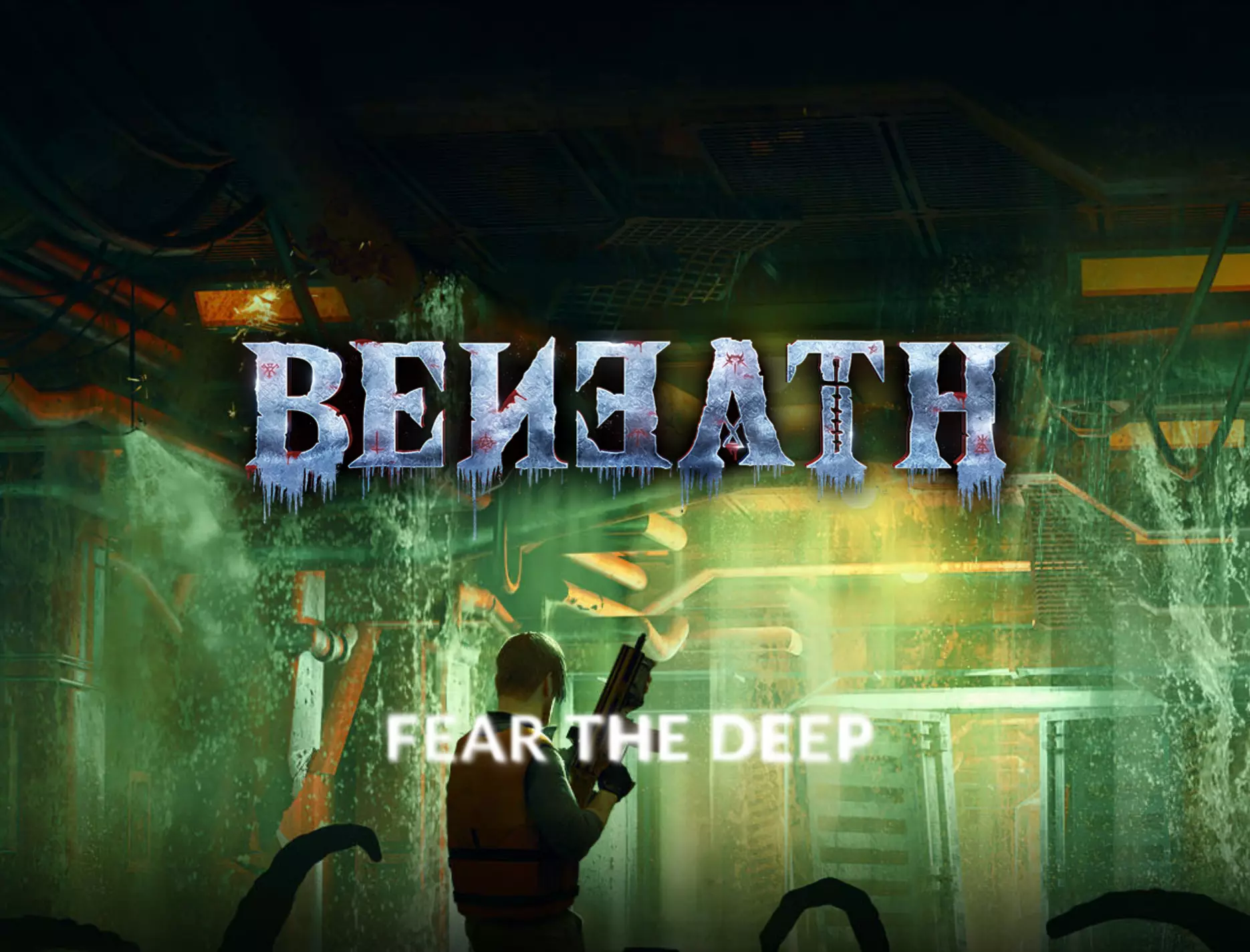 beneath